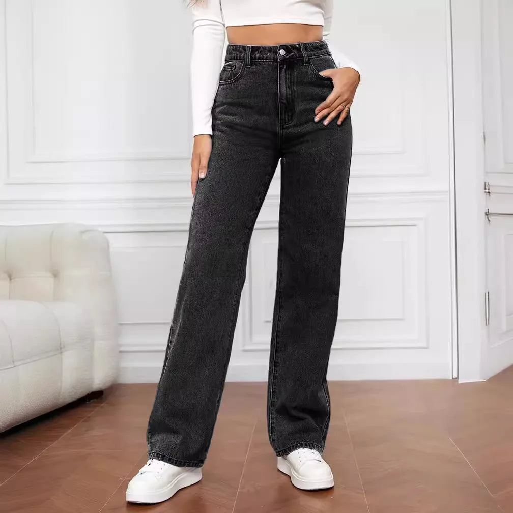 Retro Baggy Straight Jeans Pant