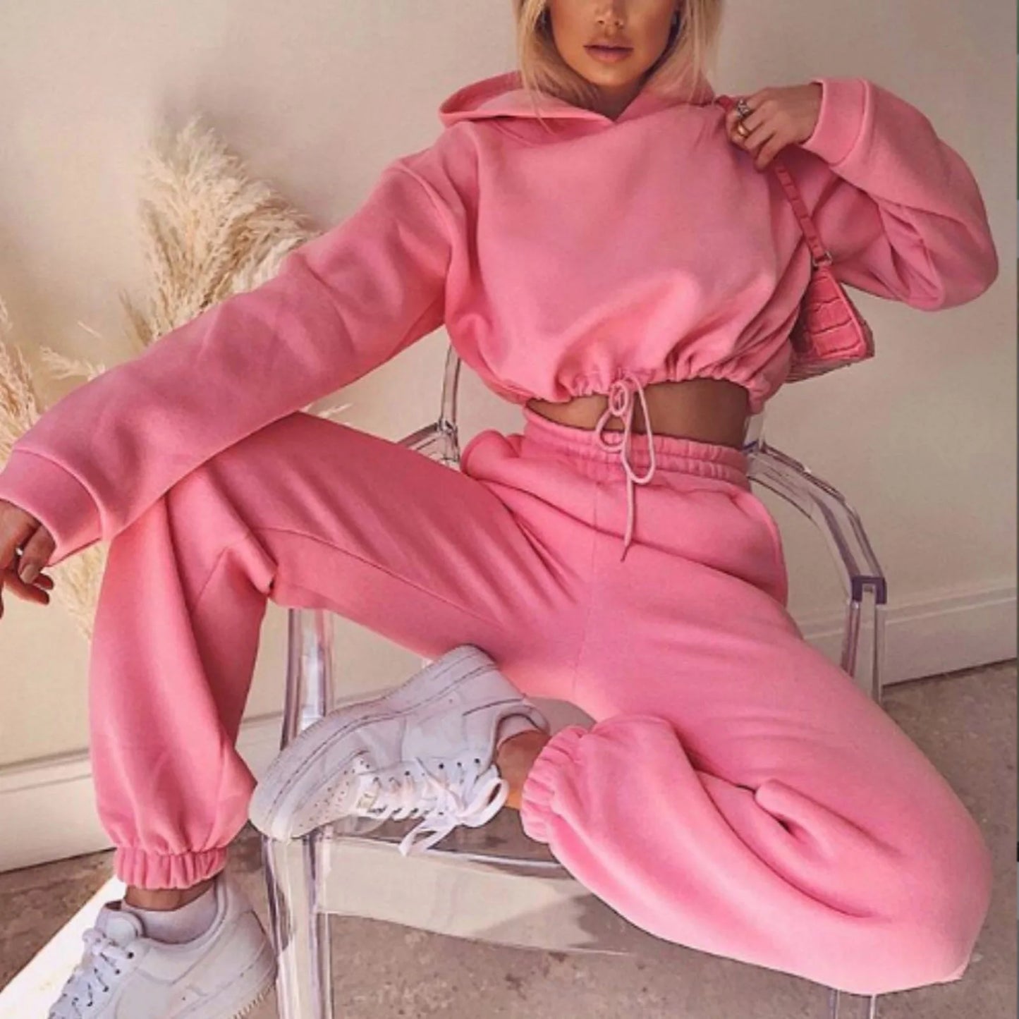 Oversized Hoodie Sweatpant Sportswear Suit