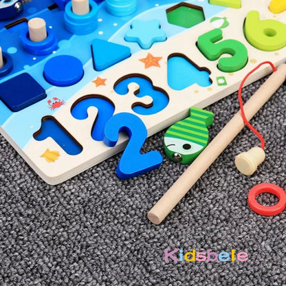 Number Shape Matching Sorter Games Board Toy