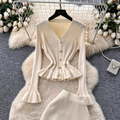 Two-Piece Knitted Suits for Women