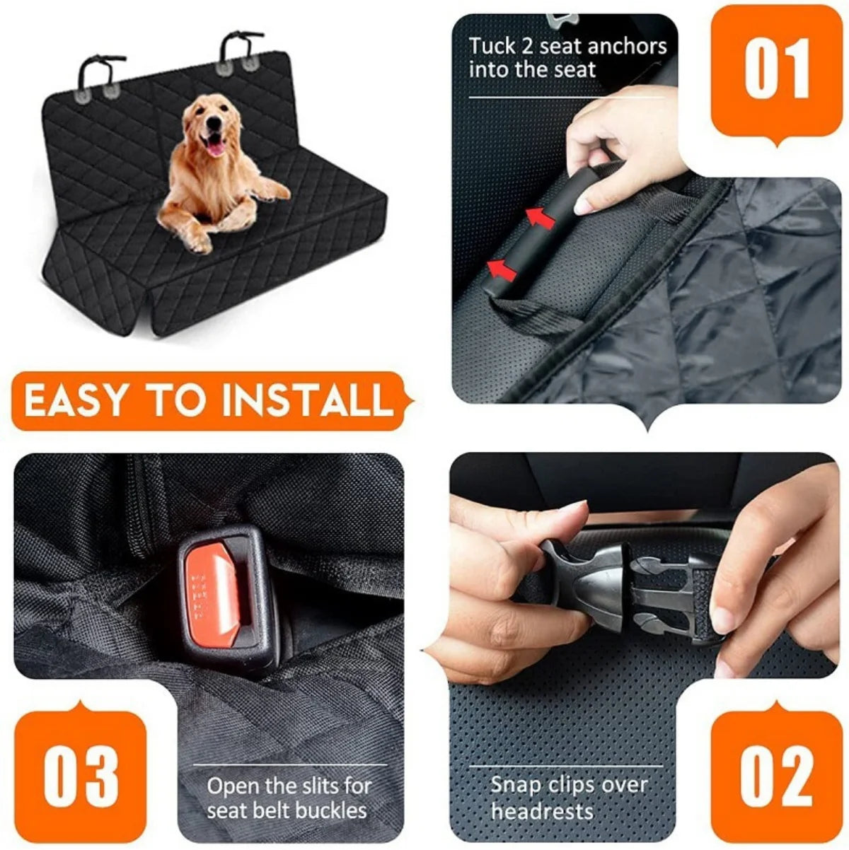 Waterproof Rear Pet Seat Protector Mat