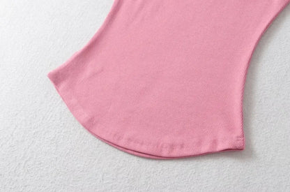 Turtleneck Sleeveless Pullovers T-Shirt