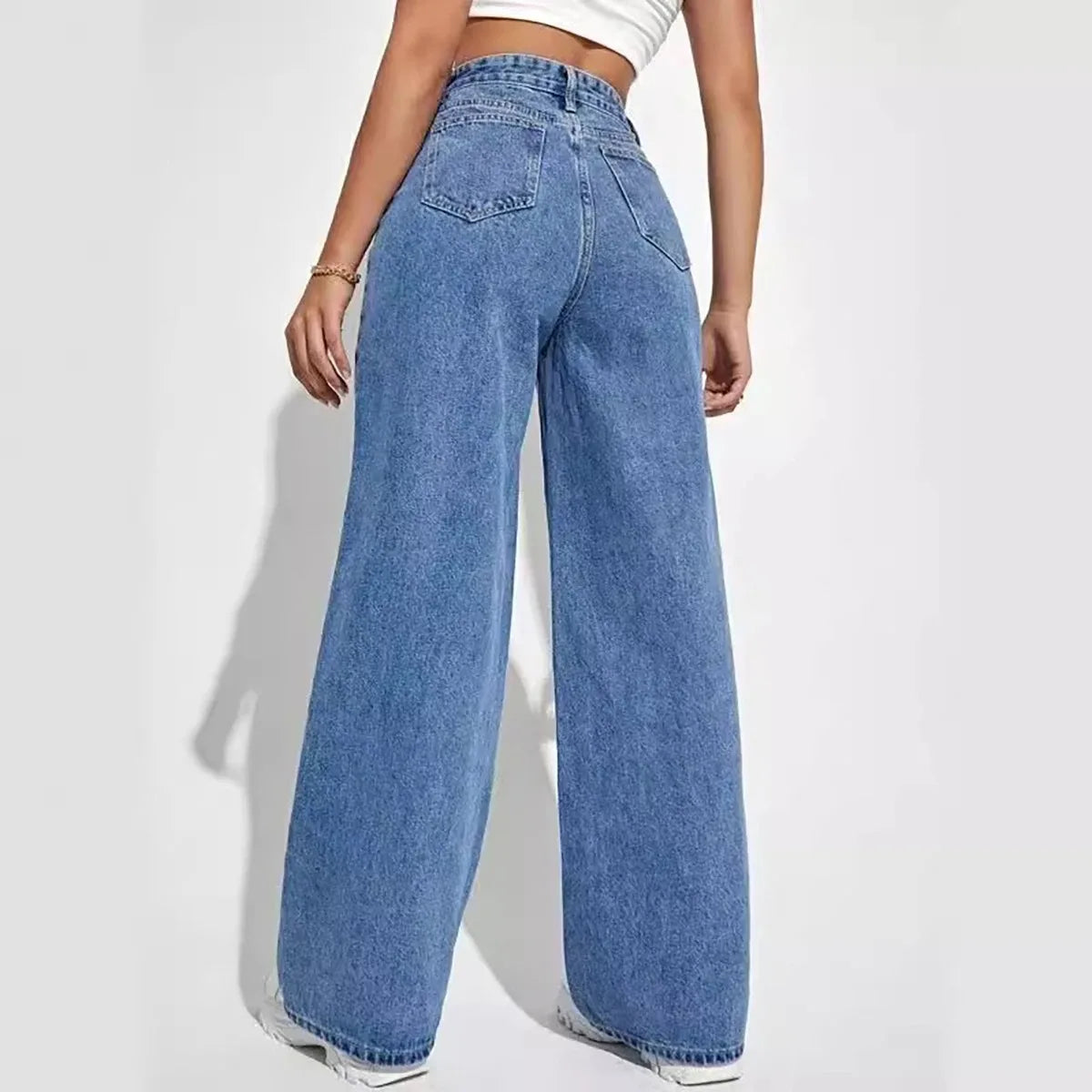 Retro Baggy Straight Jeans Pant