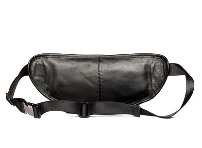 Men's Genuine Leather Waist Chest Pouch Bag