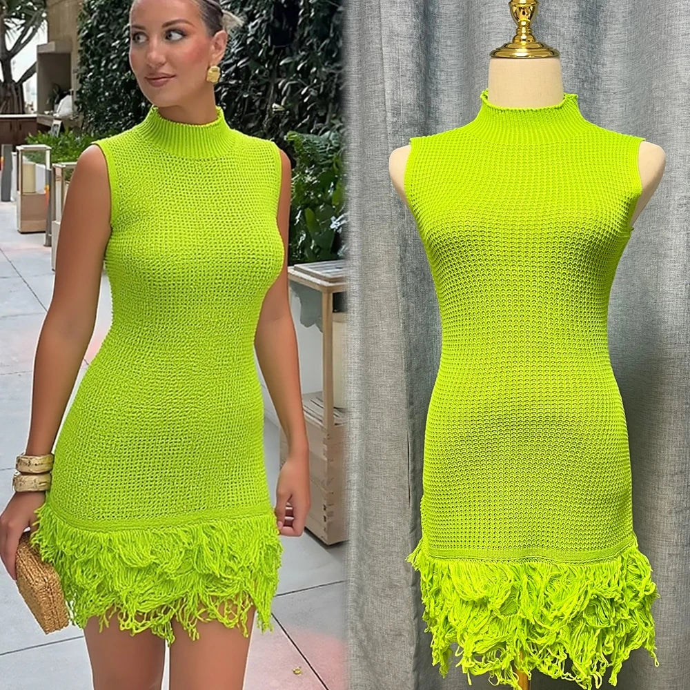 Sleeveless Bodycon Mini Party Dress