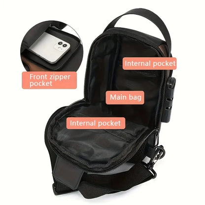 Men's Sporty Chest Bag