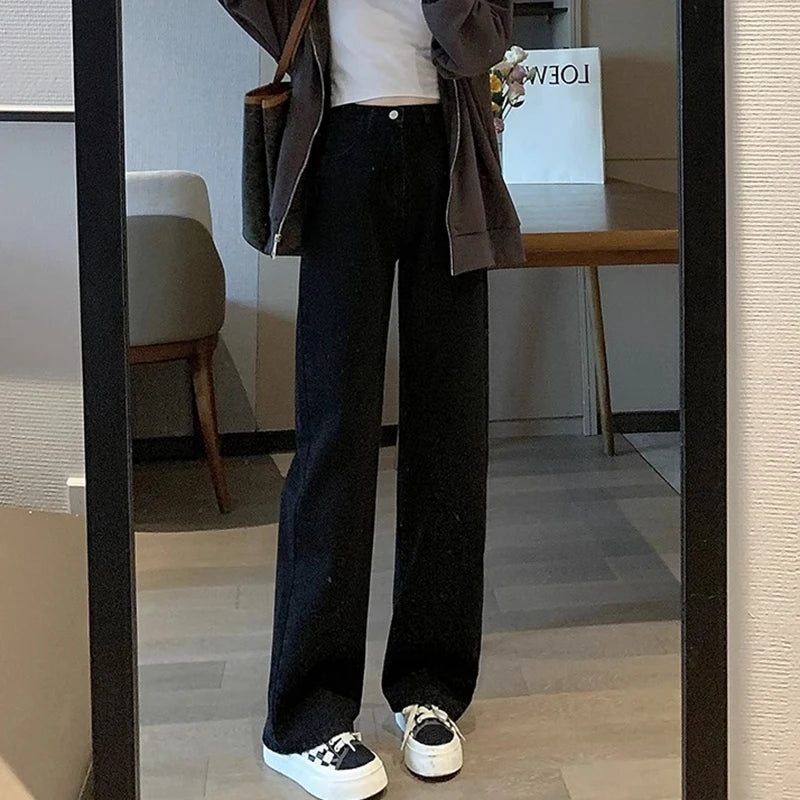 Woman Vintage High Waist Jeans Pant