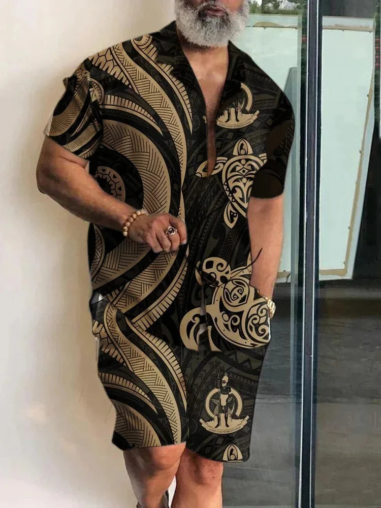 Luxury Men's Summer Shirt Set