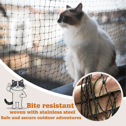 Steel Wire Reinforced Cat Anti-Fall Net