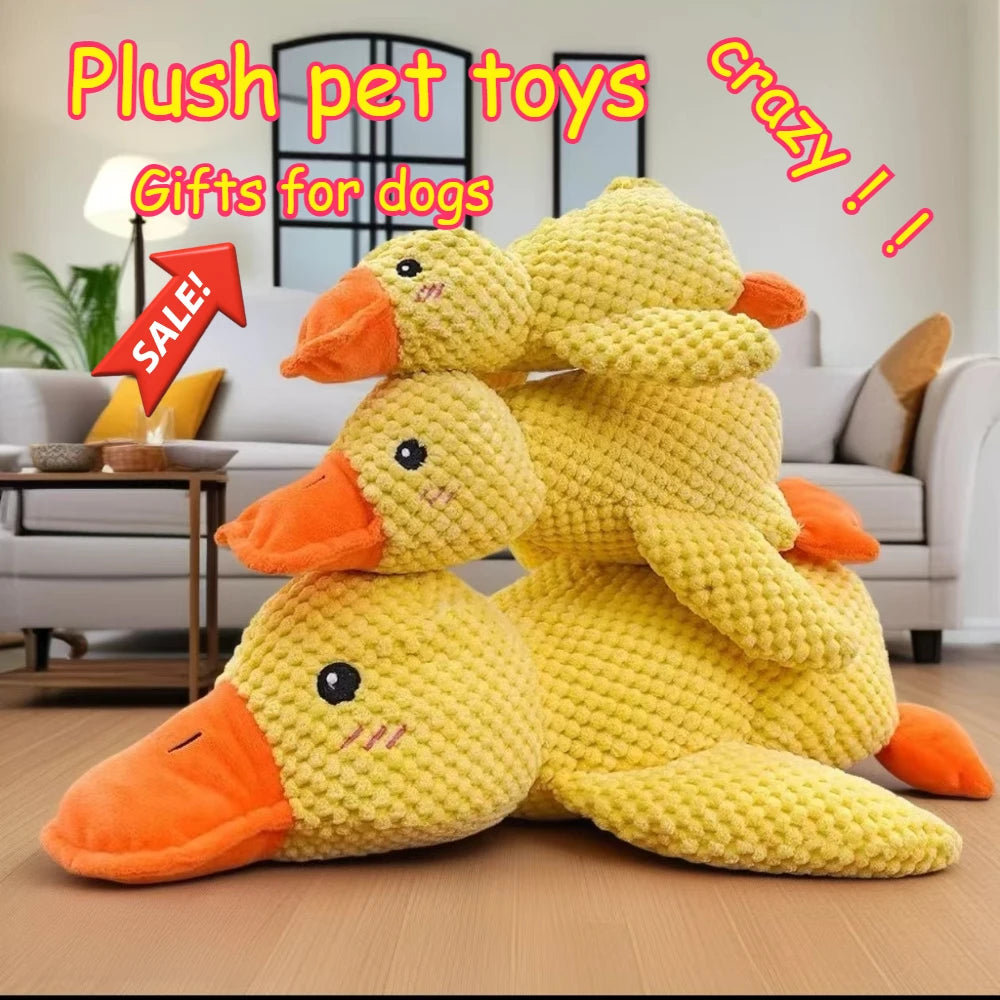 Dogs Duck Squeaky Plush Toy