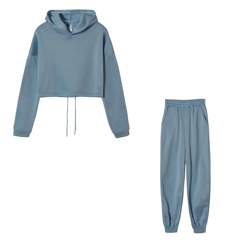 Oversized Hoodie Sweatpant Sportswear Suit