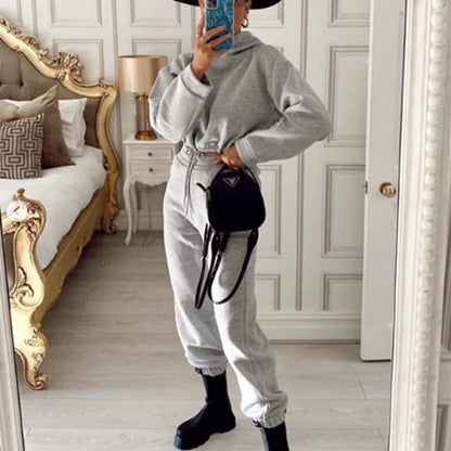Oversized Hoodie Sweatpant Sportswear Suit