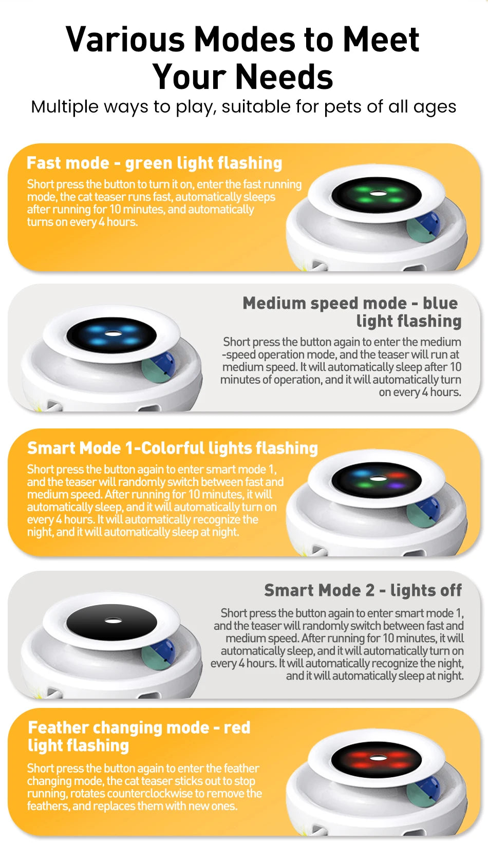 Automatic Feather Fun Ball Toy Set