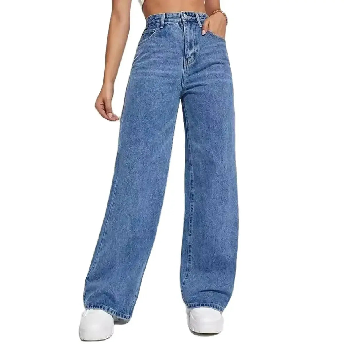Retro Baggy Straight Jeans Pant