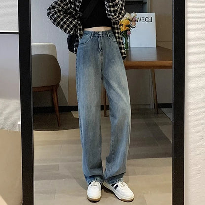Woman Vintage High Waist Jeans Pant
