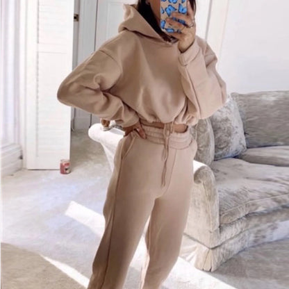 Oversized Hoodie Sweatpant Sportswear Suit
