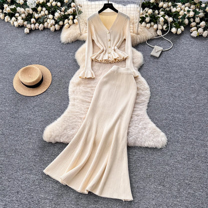 Two-Piece Knitted Suits for Women