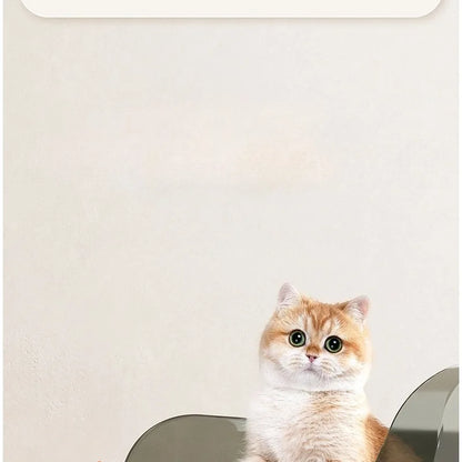 Semi-Covered Cat Litter Box