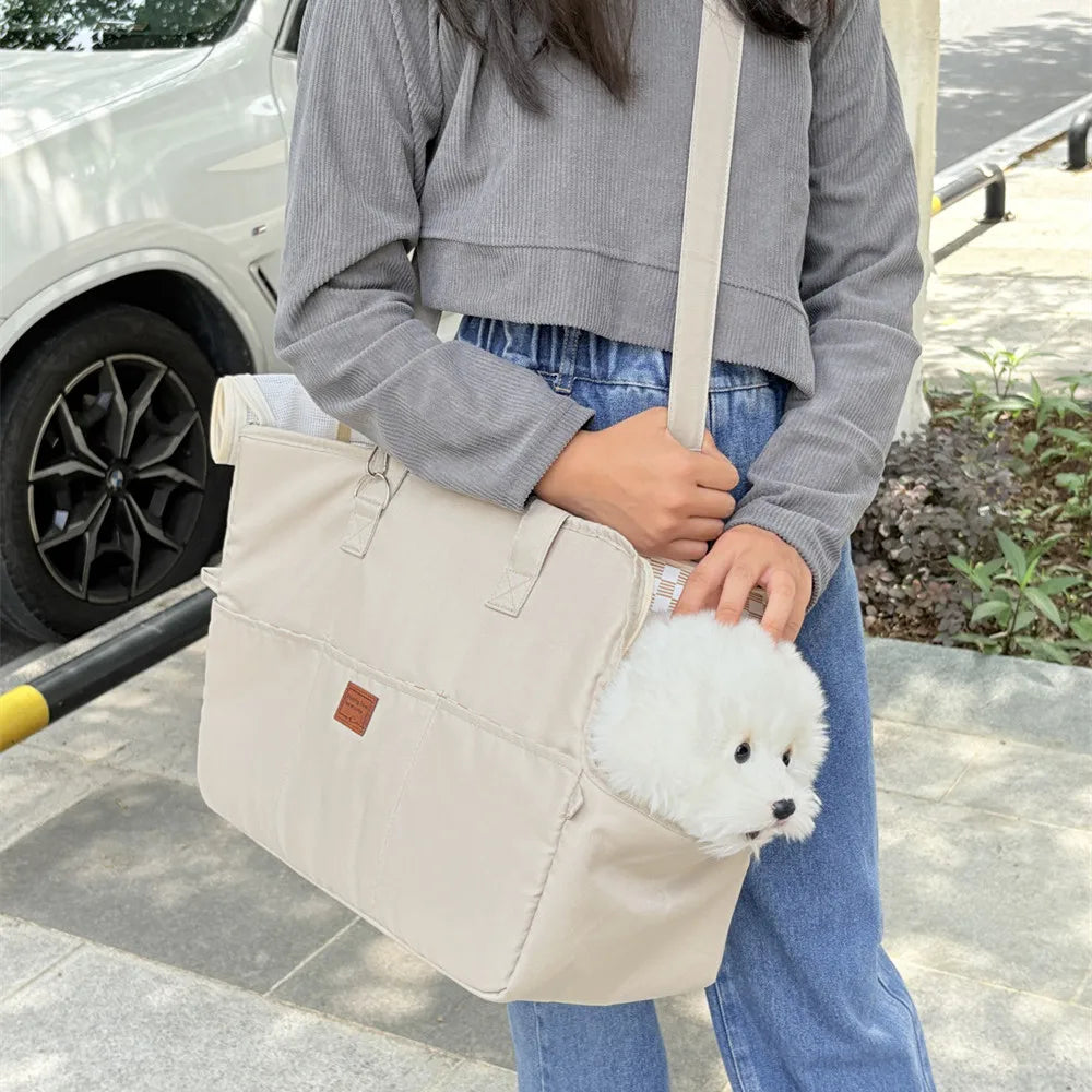 Portable Pet Carrying Shoulder Handbag