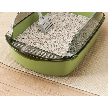 Semi-Covered Cat Litter Box