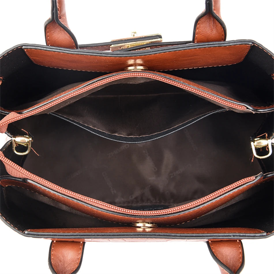 Soft Leather Shoulder Crossbody Bag for Women