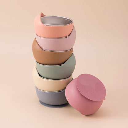 Stainless Steel Dishes Plate Baby Feeding Set