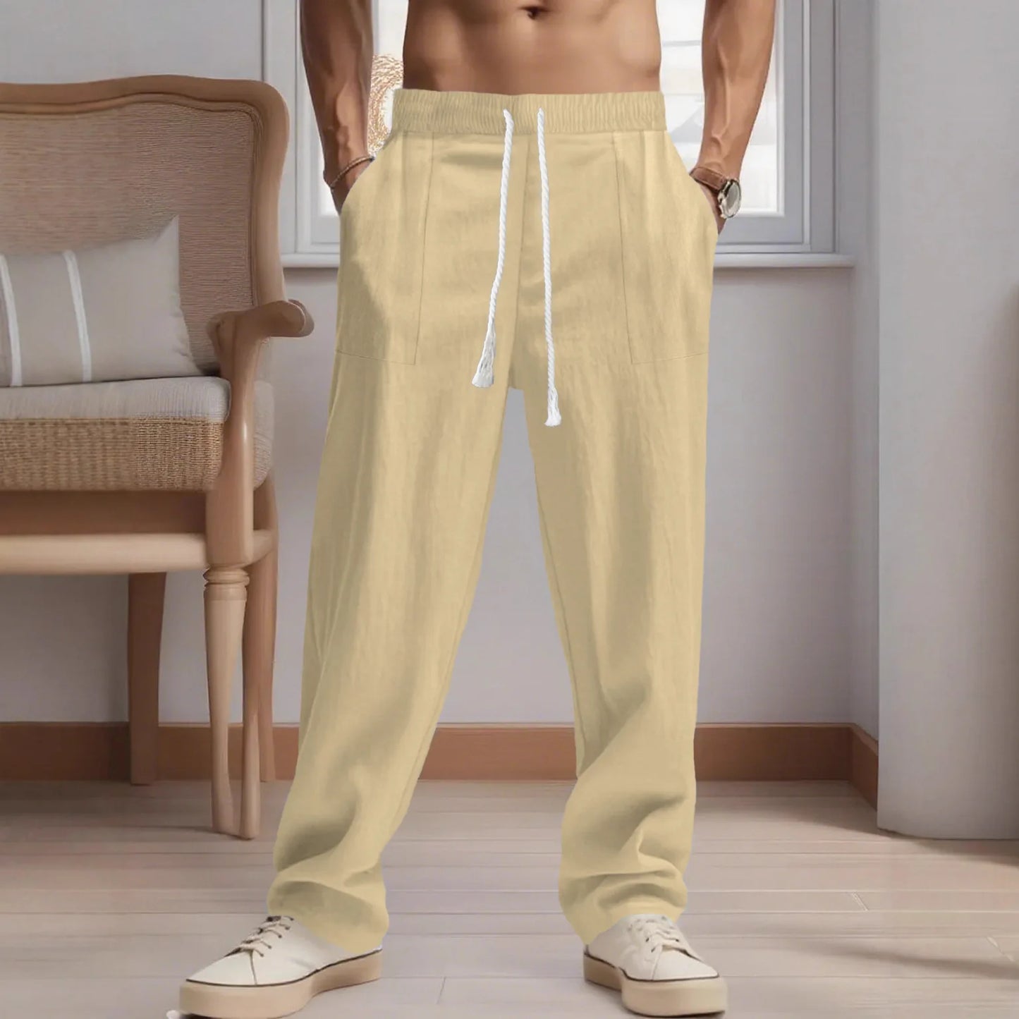 Men's Cotton Linen Pants