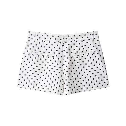 Fashion Polka Dot Shorts Set For Women