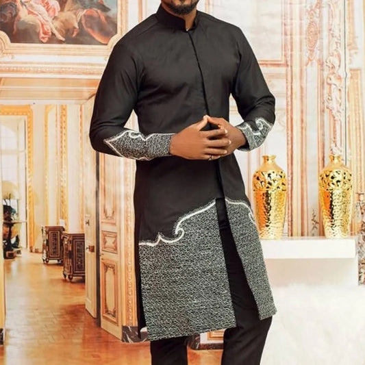 African Ethnic Style Men's  Wedding 2-Piece Suit