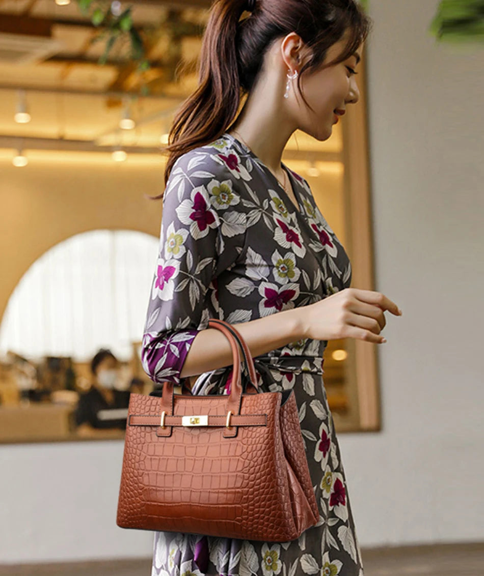 Soft Leather Shoulder Crossbody Bag for Women