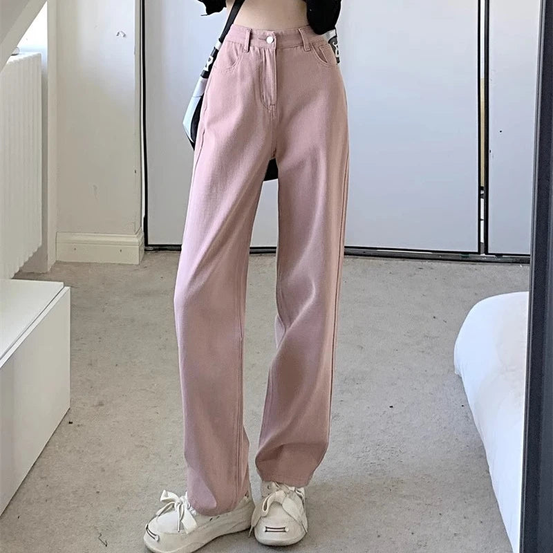 Woman Vintage High Waist Jeans Pant