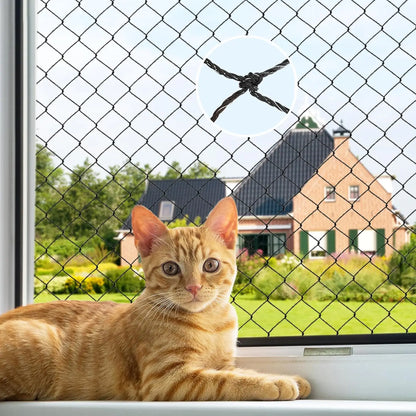 Steel Wire Reinforced Cat Anti-Fall Net