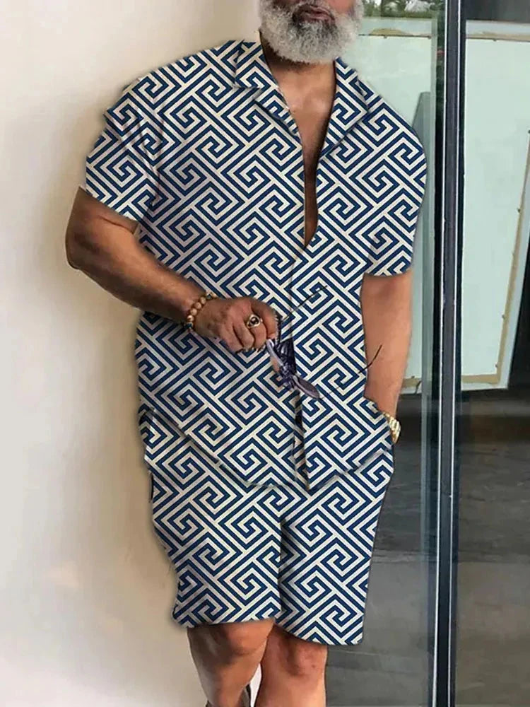 Luxury Men's Summer Shirt Set