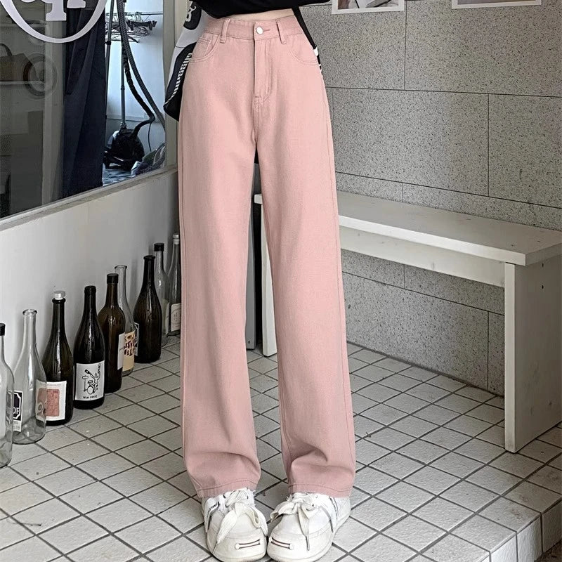 Woman Vintage High Waist Jeans Pant