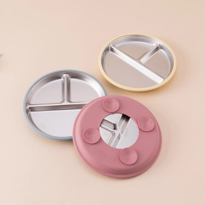 Stainless Steel Dishes Plate Baby Feeding Set