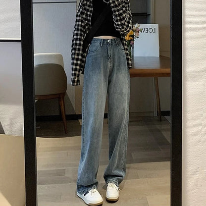 Woman Vintage High Waist Jeans Pant