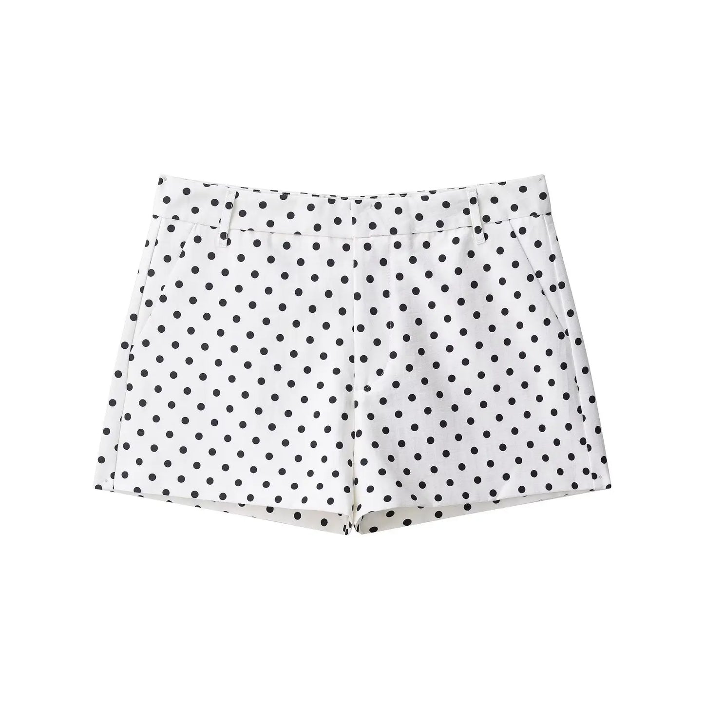 Fashion Polka Dot Shorts Set For Women
