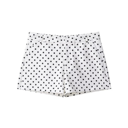 Fashion Polka Dot Shorts Set For Women