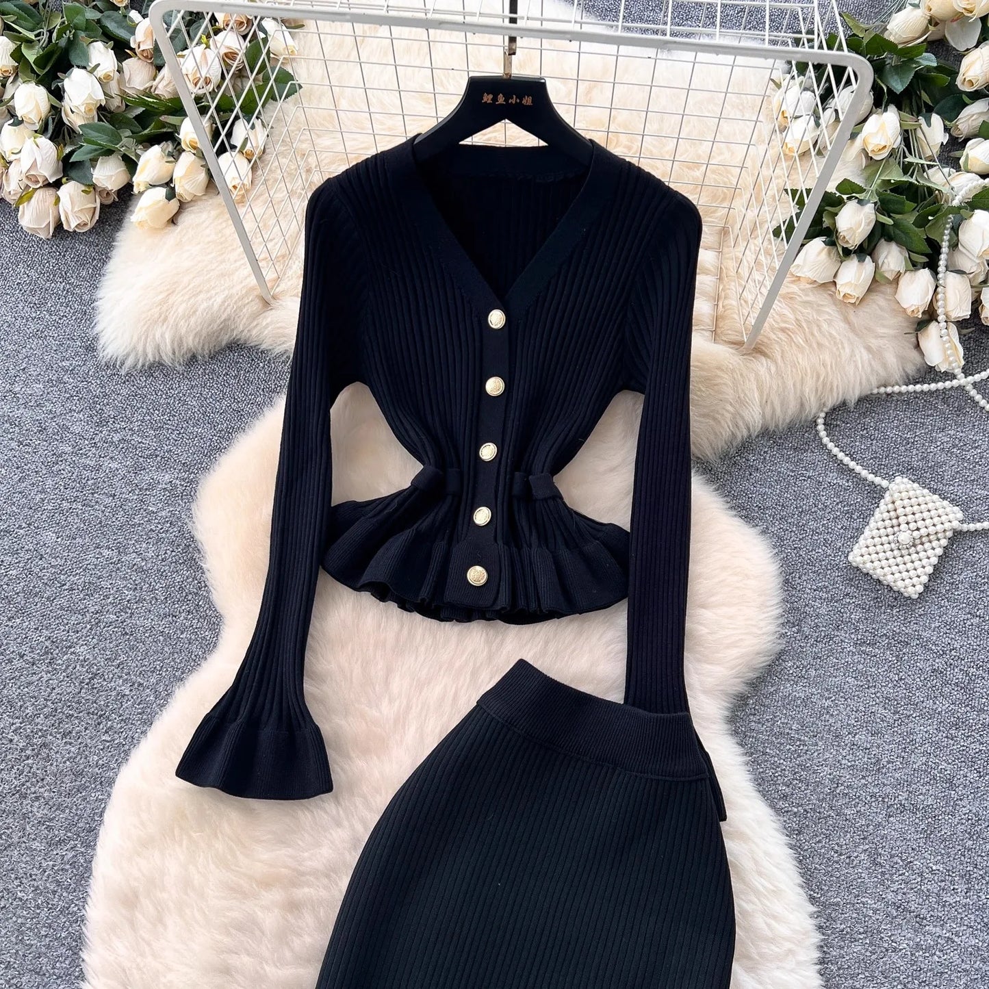 Two-Piece Knitted Suits for Women