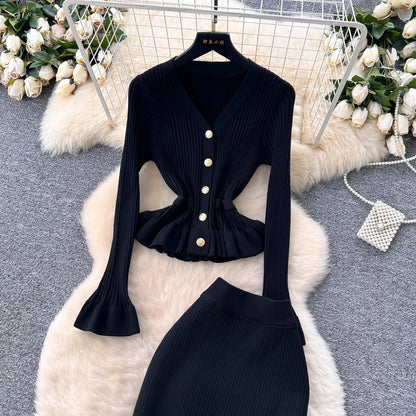 Two-Piece Knitted Suits for Women