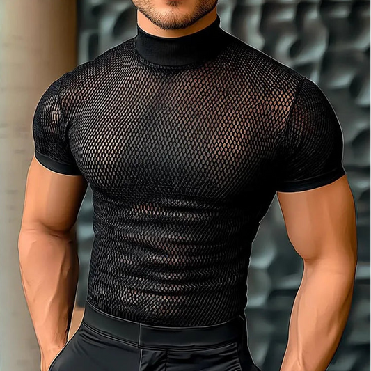 Summer Short Sleeve Mesh T-Shirt