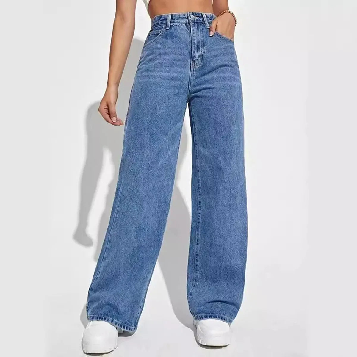 Retro Baggy Straight Jeans Pant