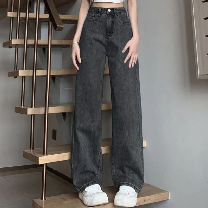 Woman Vintage High Waist Jeans Pant