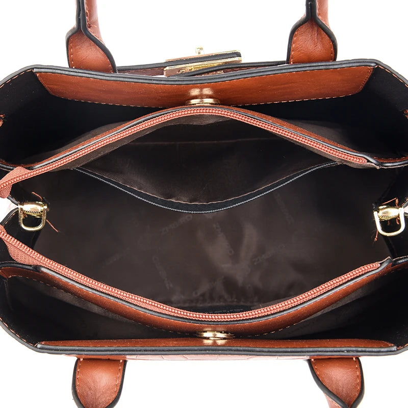 Soft Leather Shoulder Crossbody Bag for Women