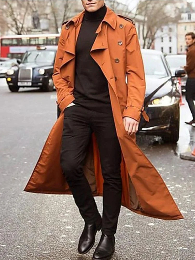 Streetwear Overlong British Coat