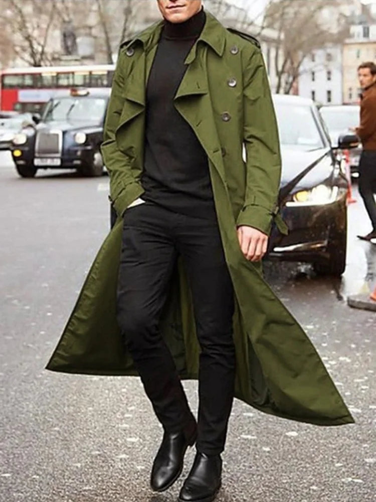 Streetwear Overlong British Coat