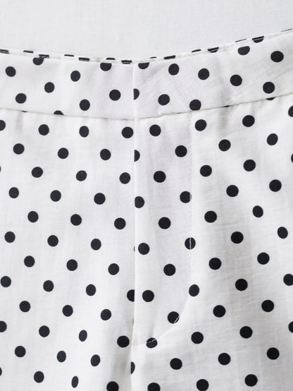 Fashion Polka Dot Shorts Set For Women