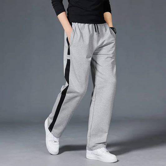 Men's Loose Sport Running Stripe Sweatpants