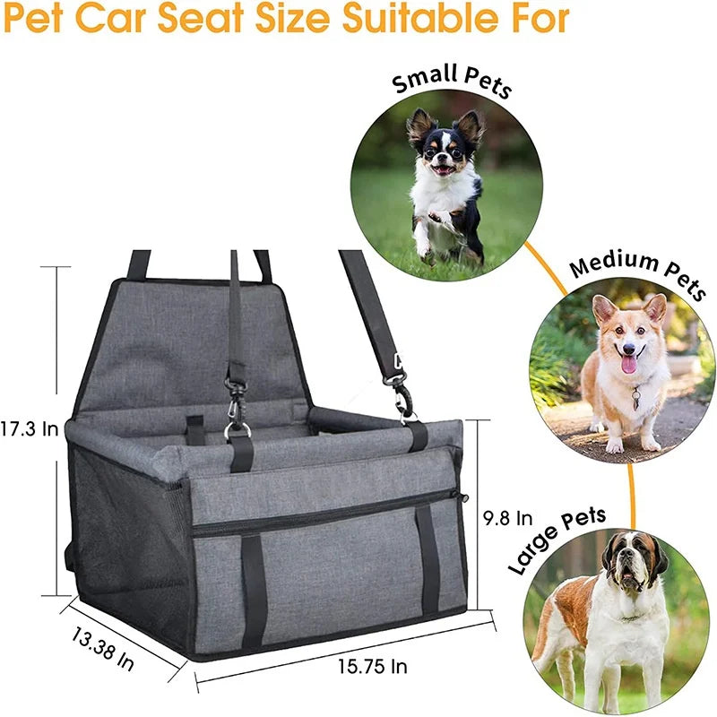 Foldable Pet Car Safety Basket Bag