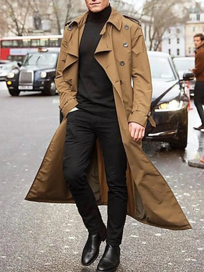 Streetwear Overlong British Coat